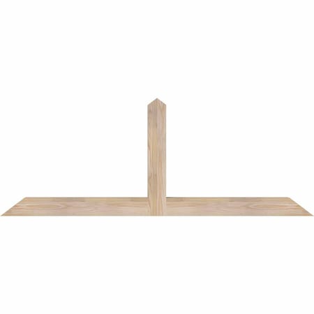 Ekena Millwork Portland Smooth Timber Gable Bracket, Douglas Fir, 60"W x 22"H x 3 1/2"D x 3 1/2"F, 9/12 Pitch GBW060X22X0404POR00SDF